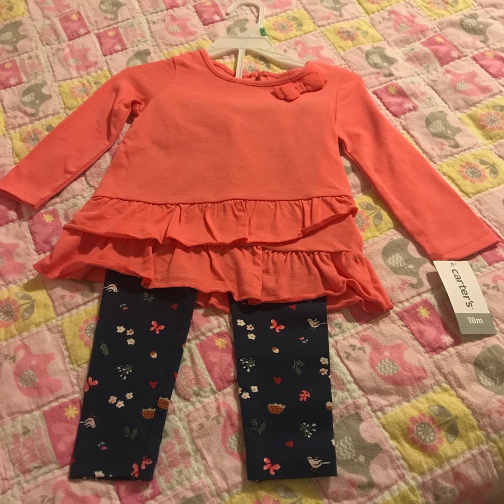 Top with print pants